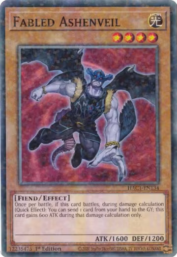 Fabled Ashenveil (Duel Terminal) (HAC1-EN134), Hidden Arsenal: Chapter 1 — Yu-Gi-Oh! card price