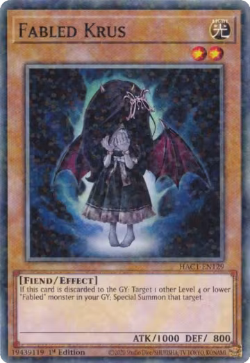 Fabled Krus (Duel Terminal) (HAC1-EN129), Hidden Arsenal: Chapter 1 — Yu-Gi-Oh! card price