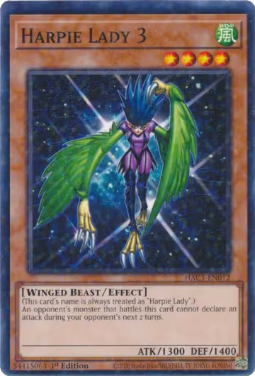 Harpie Lady 3 (Duel Terminal) (HAC1-EN012), Hidden Arsenal: Chapter 1 — Yu-Gi-Oh! card price
