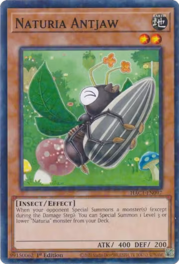 Naturia Antjaw (Duel Terminal) (HAC1-EN097), Hidden Arsenal: Chapter 1 — Yu-Gi-Oh! card price