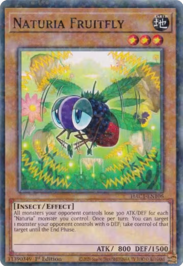 Naturia Fruitfly (Duel Terminal) (HAC1-EN106), Hidden Arsenal: Chapter 1 — Yu-Gi-Oh! card price