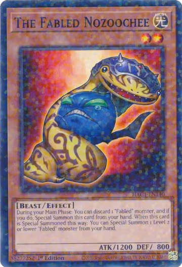 The Fabled Nozoochee (Duel Terminal) (HAC1-EN140), Hidden Arsenal: Chapter 1 — Yu-Gi-Oh! card price