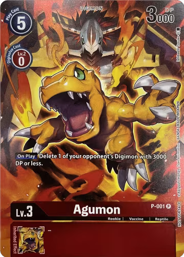 Agumon - P-001 (Tamer's Evolution Box 2) (P-001 P), Digimon Promotion Cards — Digimon card price