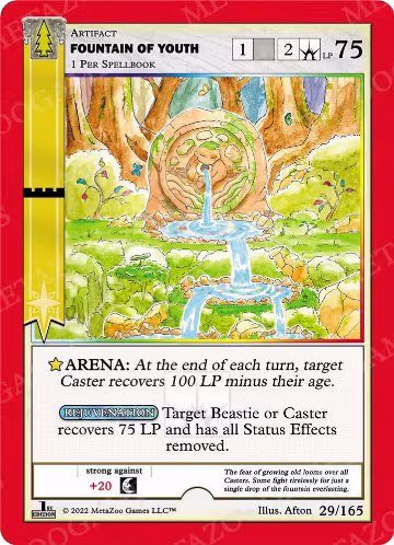 Fountain of Youth (29/165), Wilderness: First Edition — MetaZoo card price