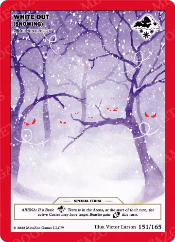White Out (Snowing) (151/165), Wilderness: First Edition — MetaZoo card price