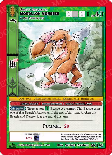 Mogollon Monster (49/165), Wilderness: First Edition — MetaZoo card price