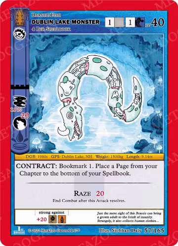 Dublin Lake Monster (57/165), Wilderness: First Edition — MetaZoo card price