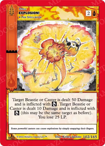 Explosion! (102/165), Wilderness: First Edition — MetaZoo card price