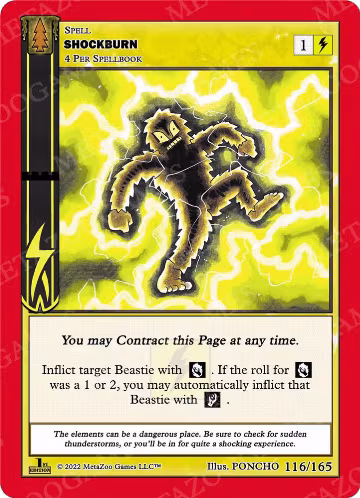 Shockburn (116/165), Wilderness: First Edition — MetaZoo card price
