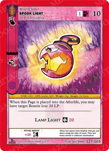 Spook Light (127/165), Wilderness: First Edition — MetaZoo card price
