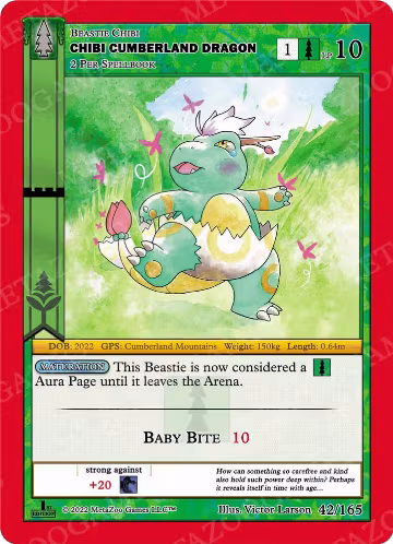 Chibi Cumberland Dragon (42/165), Wilderness: First Edition — MetaZoo card price