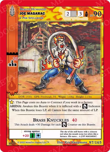 Joe Magarac (97/165), Wilderness: First Edition — MetaZoo card price