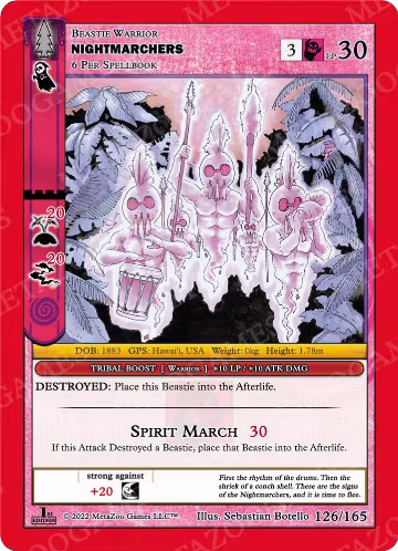 Nightmarchers (126/165), Wilderness: First Edition — MetaZoo card price
