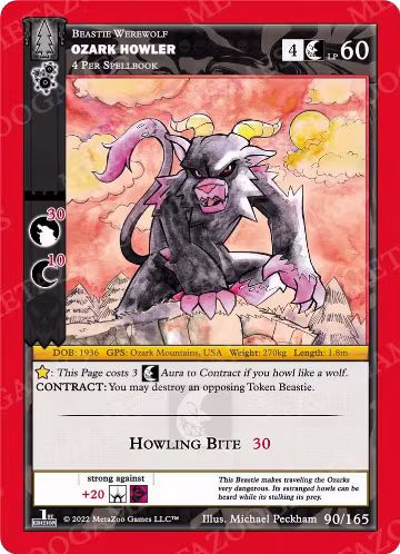 Ozark Howler (90/165), Wilderness: First Edition — MetaZoo card price