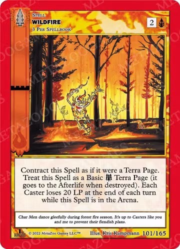 Wildfire (101/165), Wilderness: First Edition — MetaZoo card price