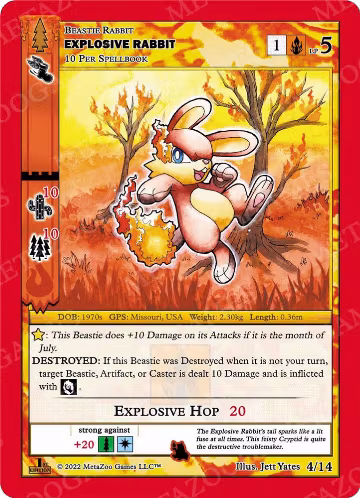 Explosive Rabbit (4/14), Wilderness: First Edition Tribal Theme Decks — MetaZoo card price