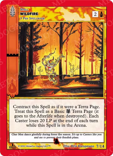Wildfire (7/14), Wilderness: First Edition Tribal Theme Decks — MetaZoo card price