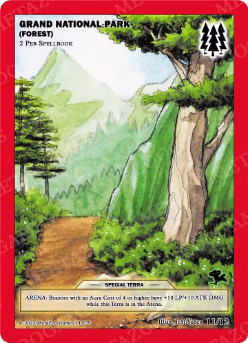 Grand National Park (Forest) (11/12), Wilderness: First Edition Tribal Theme Decks — MetaZoo card price