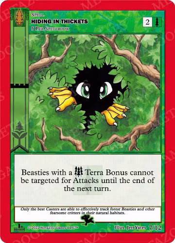 Hiding in Thickets (7/12), Wilderness: First Edition Tribal Theme Decks — MetaZoo card price