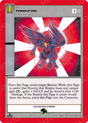 Powerup Red (Forest) (6/12) — card price