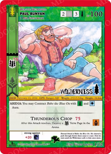 Paul Bunyan (1/12) — card price