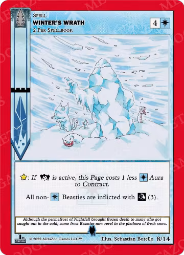 Winter's Wrath (8/14), Wilderness: First Edition Tribal Theme Decks — MetaZoo card price