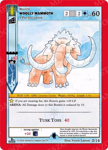 Woolly Mammoth (2/14), Wilderness: First Edition Tribal Theme Decks — MetaZoo card price