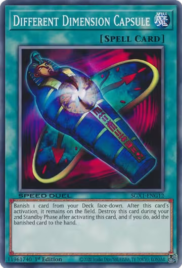 Different Dimension Capsule (SGX1-ENG12), Speed Duel GX: Duel Academy Box — Yu-Gi-Oh! card price