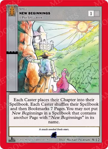New Beginnings (Water) (9/12), Wilderness: First Edition Tribal Theme Decks — MetaZoo card price