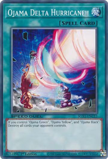 Ojama Delta Hurricane!! (SGX1-ENC13), Speed Duel GX: Duel Academy Box — Yu-Gi-Oh! card price