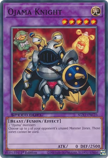 Ojama Knight (SGX1-ENC23), Speed Duel GX: Duel Academy Box — Yu-Gi-Oh! card price