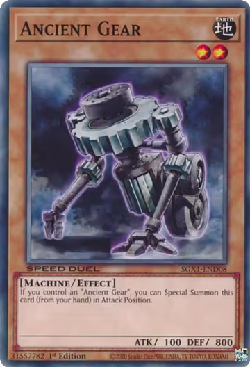 Ancient Gear (SGX1-END08), Speed Duel GX: Duel Academy Box — Yu-Gi-Oh! card price