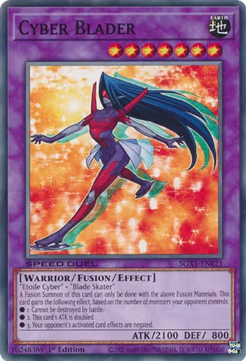 Cyber Blader (SGX1-ENE21), Speed Duel GX: Duel Academy Box — Yu-Gi-Oh! card price