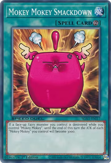 Mokey Mokey Smackdown (SGX1-ENI17), Speed Duel GX: Duel Academy Box — Yu-Gi-Oh! card price