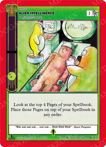 Alien Intelligence (6/13), Wilderness: First Edition Release Event Deck — MetaZoo card price