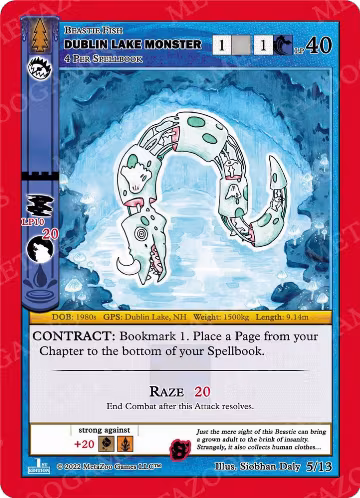 Dublin Lake Monster (5/13), Wilderness: First Edition Release Event Deck — MetaZoo card price