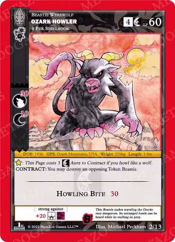 Ozark Howler (2/13), Wilderness: First Edition Release Event Deck — MetaZoo card price
