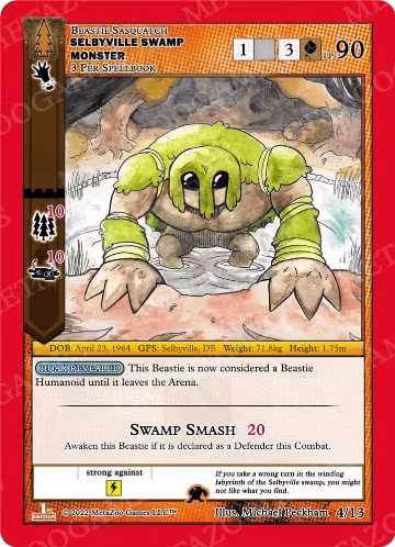 Selbyville Swamp Monster (4/13), Wilderness: First Edition Release Event Deck — MetaZoo card price