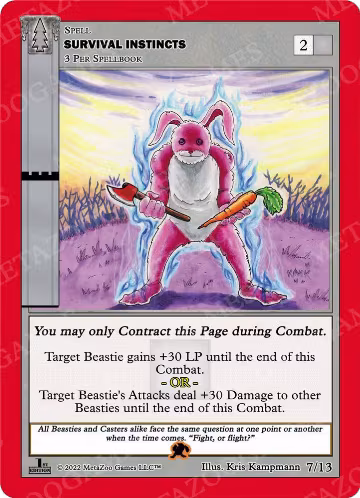 Survival Insitincts (Earth) (7/13), Wilderness: First Edition Release Event Deck — MetaZoo card price