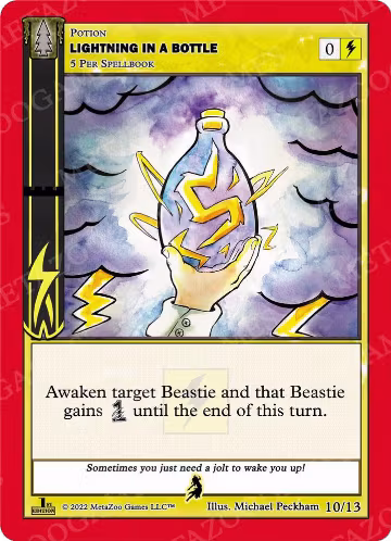 Lightning in a Bottle (Lightning) (10/13), Wilderness: First Edition Release Event Deck — MetaZoo card price
