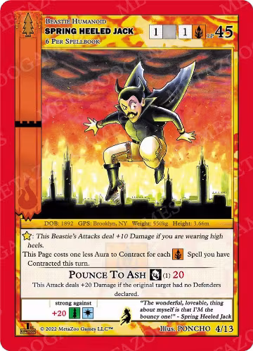 Spring Heeled Jack (4/13), Wilderness: First Edition Release Event Deck — MetaZoo card price