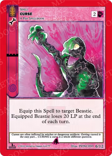 Curse (6/12), Wilderness: First Edition Release Event Deck — MetaZoo card price
