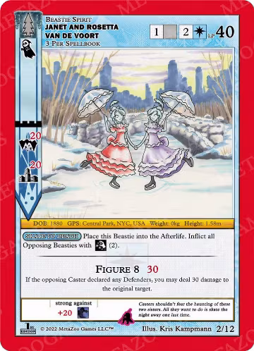 Janet and Rosetta Van de Voort (2/12), Wilderness: First Edition Release Event Deck — MetaZoo card price