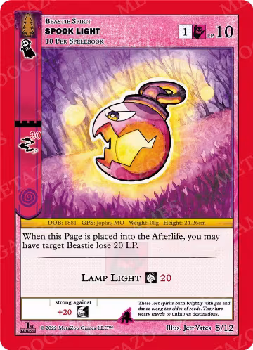 Spook Light (5/12), Wilderness: First Edition Release Event Deck — MetaZoo card price