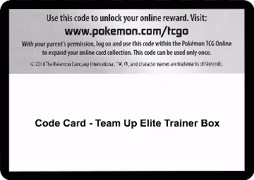 Code Card - Team Up Elite Trainer Box, SM - Team Up — Pokémon card price