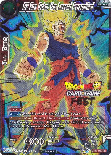 SS Son Goku, the Legend Personified (Card Game Fest 2022) (BT13-012), Tournament Promotion Cards — DB Super card price