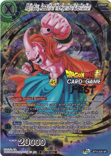 Majin Buu, Assault of the Agents of Destruction (Card Game Fest 2022) (BT13-034), Tournament Promotion Cards — DB Super card price