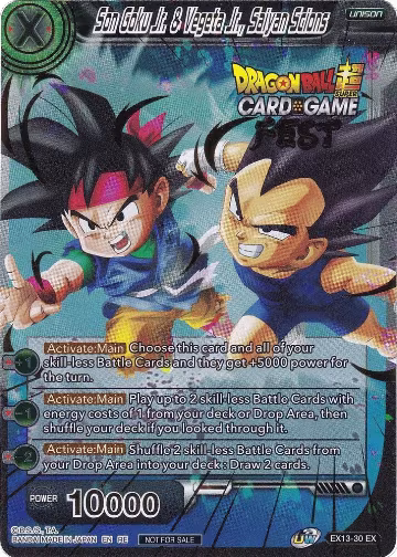 Son Goku Jr. & Vegeta Jr., Saiyan Scions (Card Game Fest 2022) (EX13-30), Tournament Promotion Cards — DB Super card price
