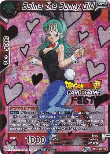 Bulma the Bunny Girl (Card Game Fest 2022) (BT10-011), Tournament Promotion Cards — DB Super card price