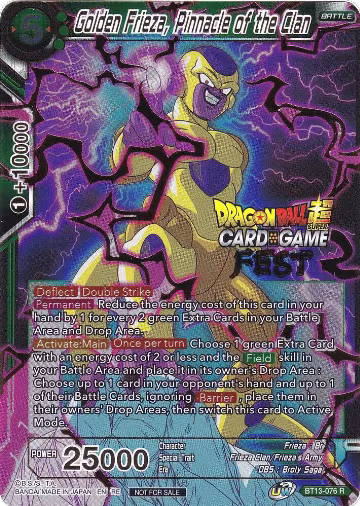 Golden Frieza, Pinnacle of the Clan (Card Game Fest 2022) (BT13-076), Tournament Promotion Cards — DB Super card price